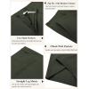 imageCOOFANDY Mens Casual Shorts 9 Inch Flat Front Lightweight Summer Beach Vacation ShortsArmy Green