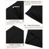 imageCOOFANDY Mens Casual Shorts 9 Inch Flat Front Lightweight Summer Beach Vacation ShortsBlack