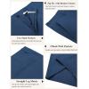 imageCOOFANDY Mens Casual Shorts 9 Inch Flat Front Lightweight Summer Beach Vacation ShortsBlue