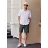 imageCOOFANDY Mens Casual Shorts 9 Inch Flat Front Lightweight Summer Beach Vacation ShortsDrak Grey
