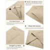 imageCOOFANDY Mens Casual Shorts 9 Inch Flat Front Lightweight Summer Beach Vacation ShortsLight Khaki