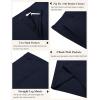 imageCOOFANDY Mens Casual Shorts 9 Inch Flat Front Lightweight Summer Beach Vacation ShortsNavy Blue