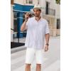 imageCOOFANDY Mens Casual Shorts 9 Inch Flat Front Lightweight Summer Beach Vacation ShortsWhite