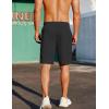 imageCOOFANDY Mens Casual Shorts Elastic Waist Drawstring Lightweight Summer Beach ShortsBlack