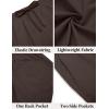 imageCOOFANDY Mens Casual Shorts Elastic Waist Drawstring Lightweight Summer Beach ShortsBrown