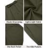 imageCOOFANDY Mens Casual Shorts Elastic Waist Drawstring Lightweight Summer Beach ShortsDark Green