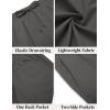 imageCOOFANDY Mens Casual Shorts Elastic Waist Drawstring Lightweight Summer Beach ShortsDark Grey