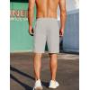 imageCOOFANDY Mens Casual Shorts Elastic Waist Drawstring Lightweight Summer Beach ShortsLight Grey