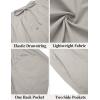imageCOOFANDY Mens Casual Shorts Elastic Waist Drawstring Lightweight Summer Beach ShortsLight Grey