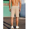 imageCOOFANDY Mens Casual Shorts Elastic Waist Drawstring Lightweight Summer Beach ShortsLight Khaki