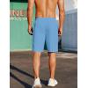 imageCOOFANDY Mens Casual Shorts Elastic Waist Drawstring Lightweight Summer Beach ShortsSky Blue