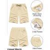 imageCOOFANDY Mens Casual Shorts Lightweight Elastic Waist Drawstring Summer Beach Shorts with PocketsCreamcolored