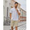imageCOOFANDY Mens Casual Shorts Lightweight Elastic Waist Drawstring Summer Beach Shorts with PocketsCreamcolored