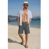 imageCOOFANDY Mens Casual Shorts Lightweight Elastic Waist Drawstring Summer Beach Shorts with PocketsDark Grey