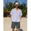 imageCOOFANDY Mens Casual Shorts Lightweight Elastic Waist Drawstring Summer Beach Shorts with PocketsDark Grey