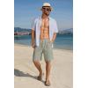 imageCOOFANDY Mens Casual Shorts Lightweight Elastic Waist Drawstring Summer Beach Shorts with PocketsLight Grey