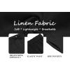 imageCOOFANDY Mens Cotton Linen Shorts 8 Inch Inseam Stretch Casual Dress Summer Beach Golf Shorts with PocketsBlack