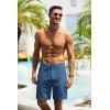 imageCOOFANDY Mens Cotton Linen Shorts 8 Inch Inseam Stretch Casual Dress Summer Beach Golf Shorts with PocketsBlue