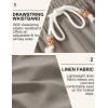 imageCOOFANDY Mens Linen Shorts Casual Drawstring Elastic Waist Lightweight Summer Vacation Beach ShortsDark Grey