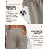 imageCOOFANDY Mens Linen Shorts Casual Drawstring Elastic Waist Lightweight Summer Vacation Beach ShortsDark Grey