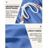 imageCOOFANDY Mens Linen Shorts Casual Drawstring Elastic Waist Lightweight Summer Vacation Beach ShortsDenim Blue