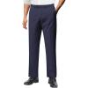 imageCOOFANDY Men Linen Dress Pants Classic Fit Suit Pants Lightweight Wrinkle Free Casual TrousersNavy Blue