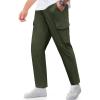 imageCOOFANDY Mens Casual Pants Lightweight Hiking Cargo Pants Stretch Outdoor Work Pant with Multi PocketsArmy Green