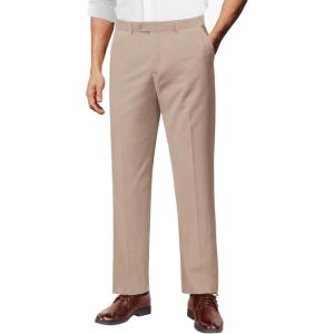 imageCOOFANDY Men Linen Dress Pants Classic Fit Suit Pants Lightweight Wrinkle Free Casual TrousersDark Khaki