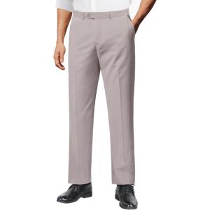 imageCOOFANDY Men Linen Dress Pants Classic Fit Suit Pants Lightweight Wrinkle Free Casual TrousersLight Grey