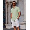 imageCOOFANDY Mens Button Down Shirts Short Sleeve Casual Summer Beach Shirts Vacation Wedding ShirtsSage Green
