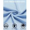 imageCOOFANDY Mens Knit Shirt Short Sleeve Button Down Shirts Casual Summer Beach Vintage Polo ShirtsLight Blue