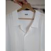 imageCOOFANDY Mens Knit Shirt Short Sleeve Button Down Shirts Casual Summer Beach Vintage Polo ShirtsWhite