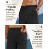 imageCOOFANDY Mens Linen Pants Drawstring Casual Loose Fit Beach Summer Pants Lightweight Linen Trousers Yoga PantsBlack