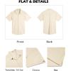 imageCOOFANDY Mens Button Down Shirts Short Sleeve Casual Cotton Shirts Summer Beach Wedding ShirtsBeige