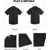 imageCOOFANDY Mens Button Down Shirts Short Sleeve Casual Cotton Shirts Summer Beach Wedding ShirtsBlack