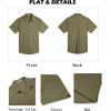 imageCOOFANDY Mens Button Down Shirts Short Sleeve Casual Cotton Shirts Summer Beach Wedding ShirtsOlive Green