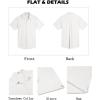imageCOOFANDY Mens Button Down Shirts Short Sleeve Casual Cotton Shirts Summer Beach Wedding ShirtsWhite