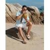 imageCOOFANDY Mens Button Down Short Sleeve Shirts Casual Cotton Shirts Summer Beach Shirt with PocketLight Blue