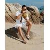 imageCOOFANDY Mens Button Down Short Sleeve Shirts Casual Cotton Shirts Summer Beach Shirt with PocketWhite