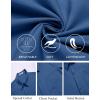 imageCOOFANDY Mens Casual Button Down Shirts Short Sleeve Summer Untucked Dress Shirt with PocketDeep Blue
