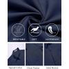 imageCOOFANDY Mens Casual Button Down Shirts Short Sleeve Summer Untucked Dress Shirt with PocketNavy Blue