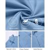 imageCOOFANDY Mens Casual Button Down Shirts Short Sleeve Summer Untucked Dress Shirt with PocketSlate Blue
