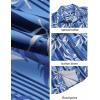imageCOOFANDY Mens Hawaiian Shirts Short Sleeve Casual Button Down Beach Vacation Summer ShirtBluewhite Leaf