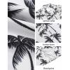 imageCOOFANDY Mens Hawaiian Shirts Short Sleeve Casual Button Down Beach Vacation Summer ShirtGreytropical Tree