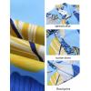 imageCOOFANDY Mens Hawaiian Shirts Short Sleeve Casual Button Down Beach Vacation Summer ShirtLight Bluepalm Leaf