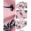 imageCOOFANDY Mens Hawaiian Shirts Short Sleeve Casual Button Down Beach Vacation Summer ShirtPinkcoconut Tree