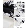 imageCOOFANDY Mens Hawaiian Shirts Short Sleeve Casual Button Down Beach Vacation Summer ShirtWhitecoconut Tree
