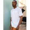 imageCOOFANDY Mens Knit Short Sleeve Shirt Casual Button Down Shirt Vintage Fashion Polo Shirts Crochet Summer Beach ShirtsAwhite
