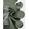 imageCOOFANDY Mens Long Sleeve Button Down Shirt Wrinkle Free Untucked Dress Shirt Casual Denim ShirtArmy Green