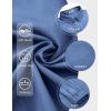 imageCOOFANDY Mens Long Sleeve Button Down Shirt Wrinkle Free Untucked Dress Shirt Casual Denim ShirtBlue